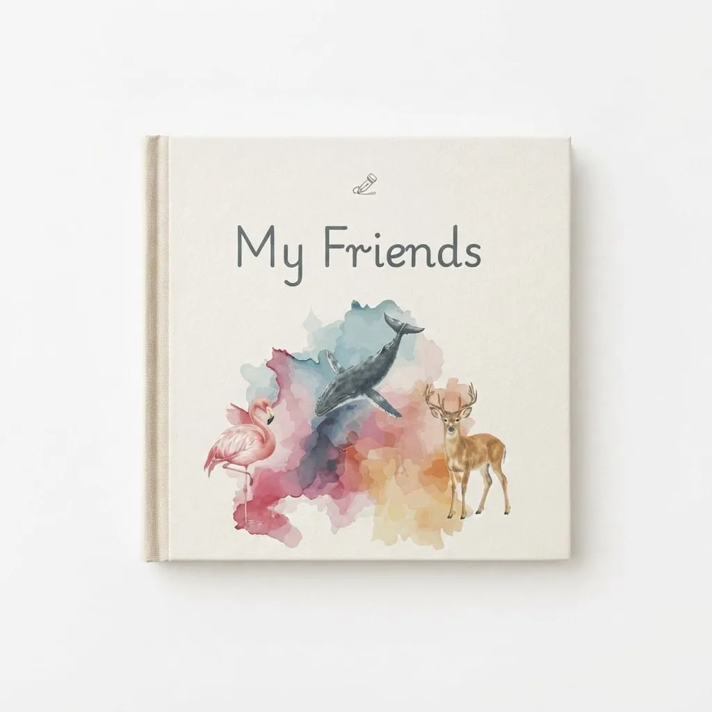 My Friends Book, Animals edition — illustrated cover