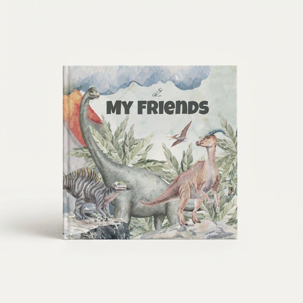 My Friends Book, Dinosaurs edition — illustrated cover