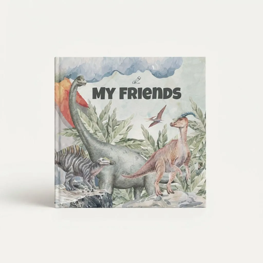 My Friends Book, Dinosaurs edition — illustrated cover