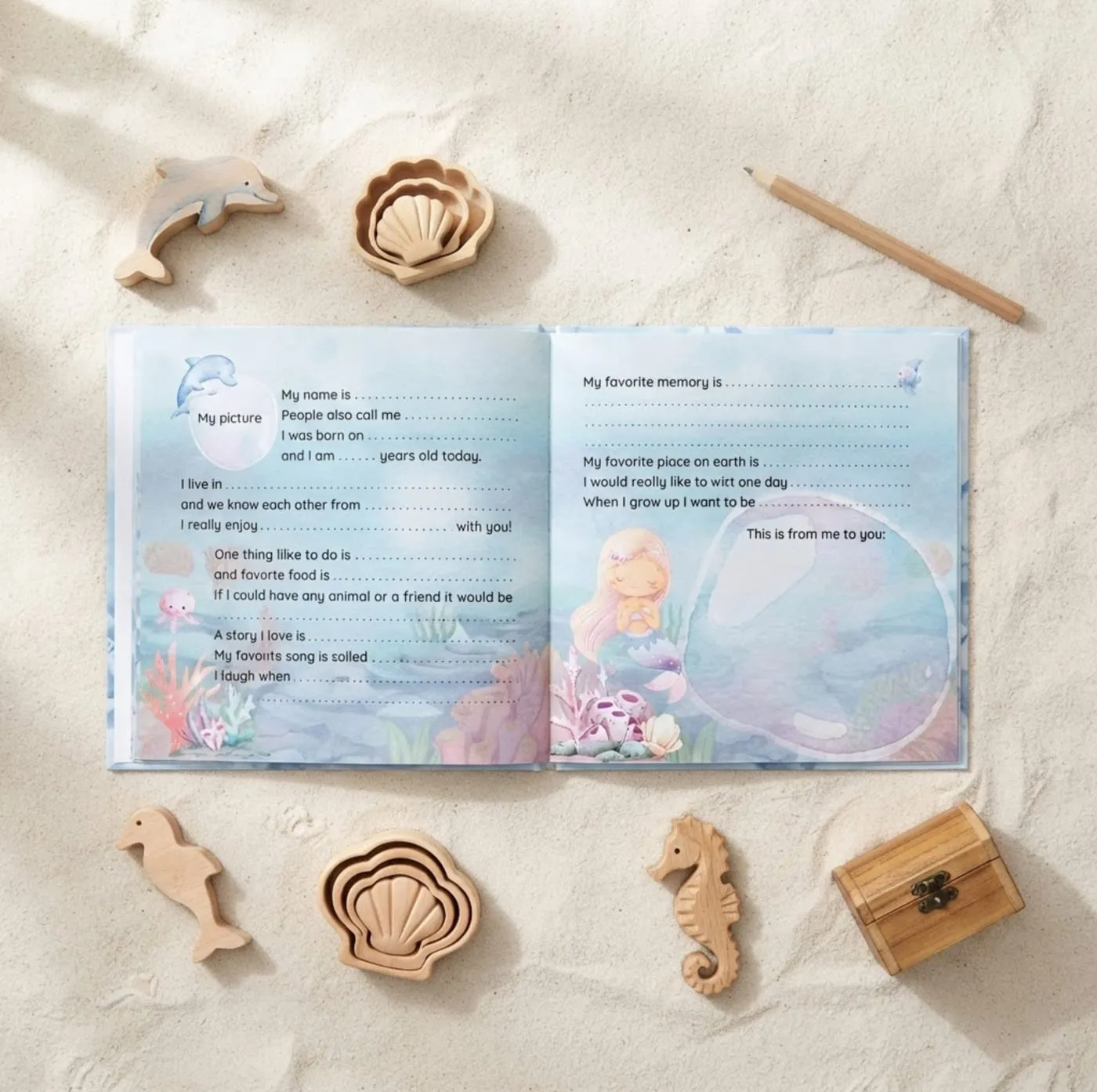 A child using the Mermaids edition of My Friends Book