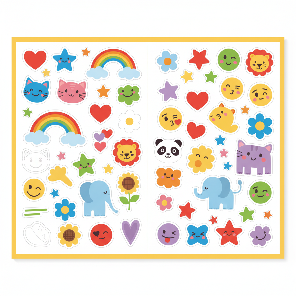 My Friends Book sticker decorating pages thumbnail